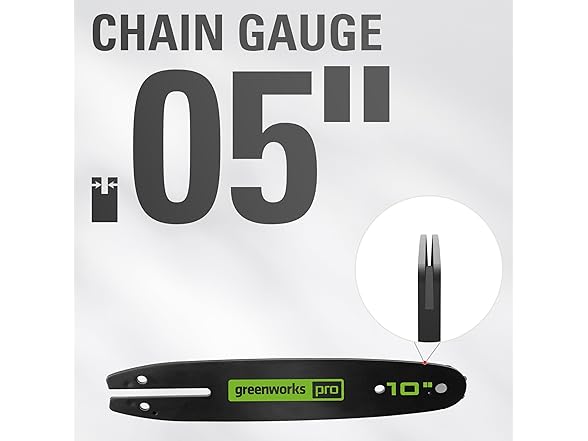 Greenworks 10" Replacement Pole Saw Bar-1/4'' Pitch