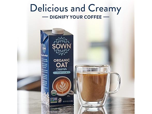 6pk SOWN Organic Oat Creamer Vanilla - Barista
