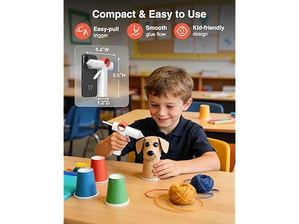 CLEVAST Cordless Hot Glue Gun