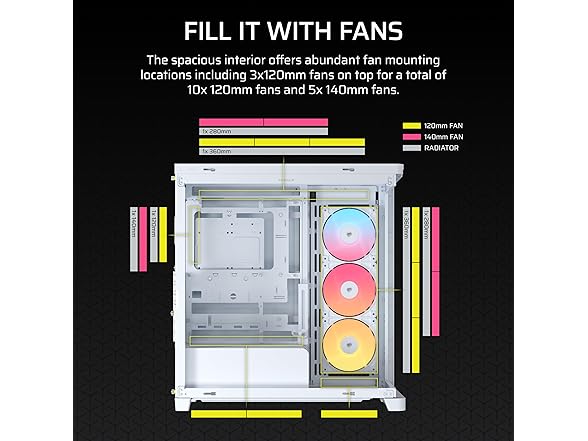 CORSAIR Frame 4500X RS Reverse Fan ARGB Mid-Tower