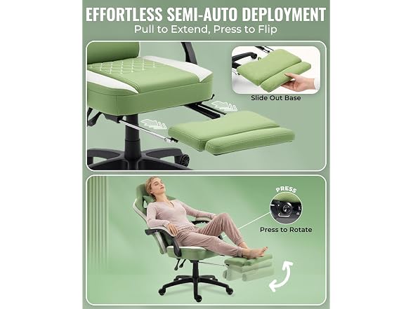 Dowinx Fabric Gaming Chair Green