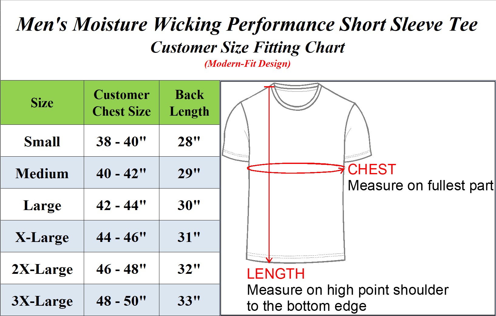 5Pk Mens S/S Moisture Wicking Tee - Gallery 12