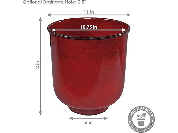 Sunnydaze Vivian 11" Metal Outdoor Plant Pot Set- Set of 4