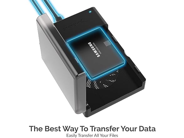 USB 3.0 to SATA Hard Drive Dock with Cooling Fan