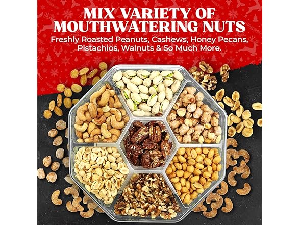 Christmas Nuts Gift Box 7pc