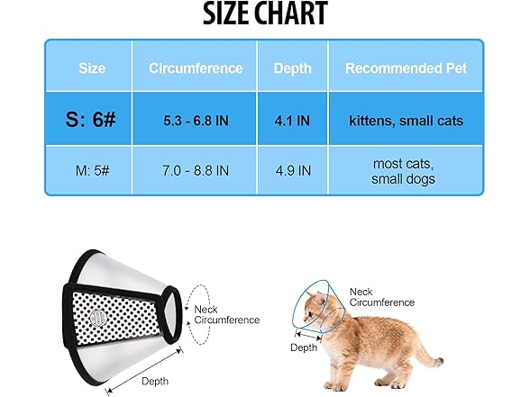 Depets Adjustable Recovery Pet Cone E-Collar