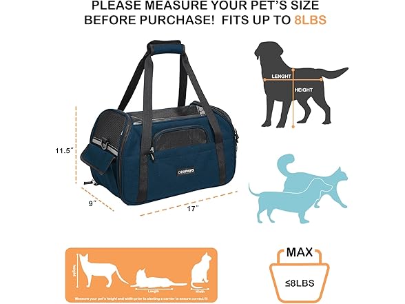 GOOPAWS Dog Purse Carrier for Small Dogs