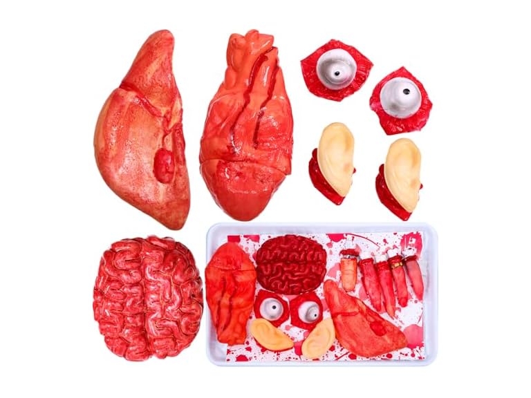 Gejoy 12 Pcs Halloween Fake Body Parts