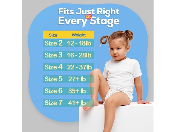 Dynarex Hugs of Love Diapers Size 6 35+ lb Baby