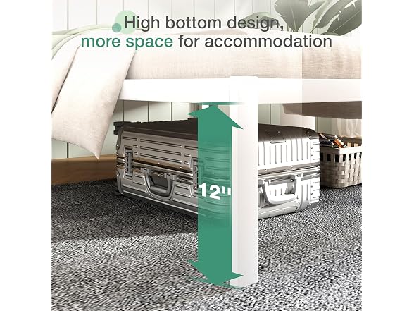 Novilla Full Size Bed Frame Without Headboard