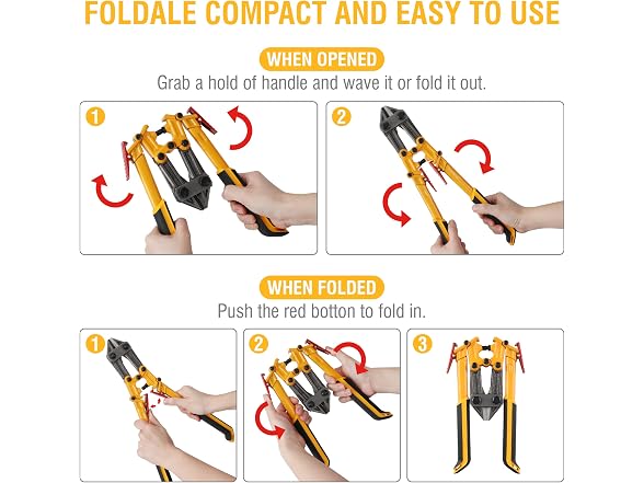 Olympia Tools Power Grip Bolt Cutter, 39-118, 18 Inches