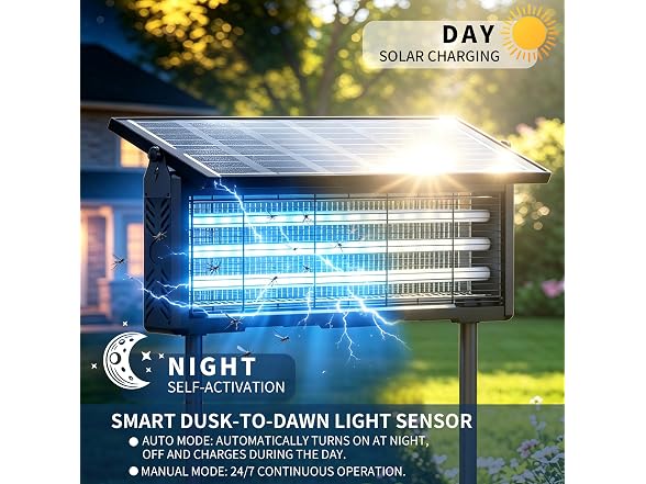 Murutoi 18W Solar Bug Zapper Outdoor