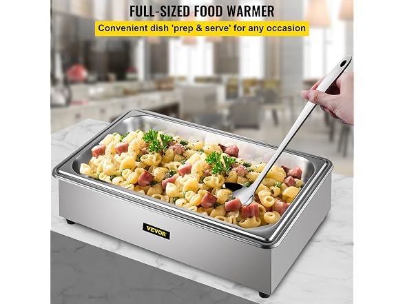 Commercial Food Warmer, Full-Size 1 Pot Steam