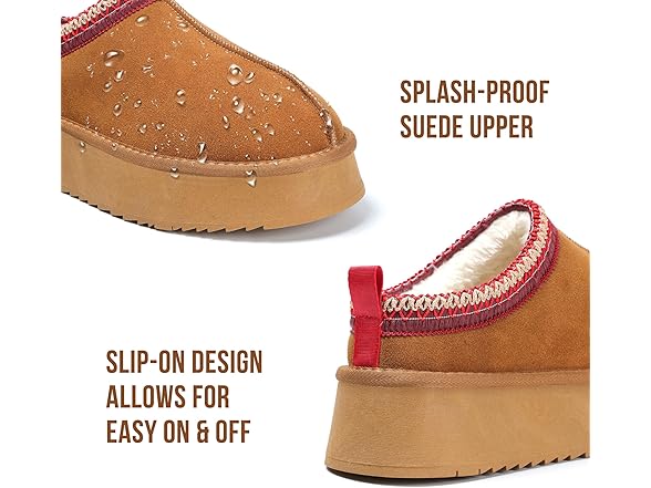 Women's Slippers Platform Mini Boots