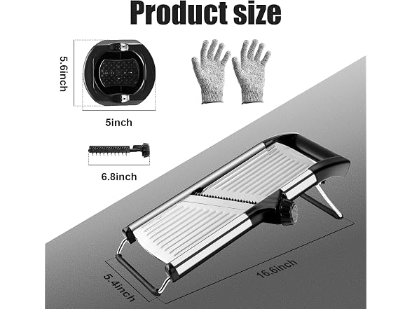 NIOSAVM Stainless Vegetable Mandoline