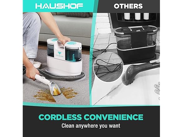 HAUSHOF Cordless Carpet Cleaner