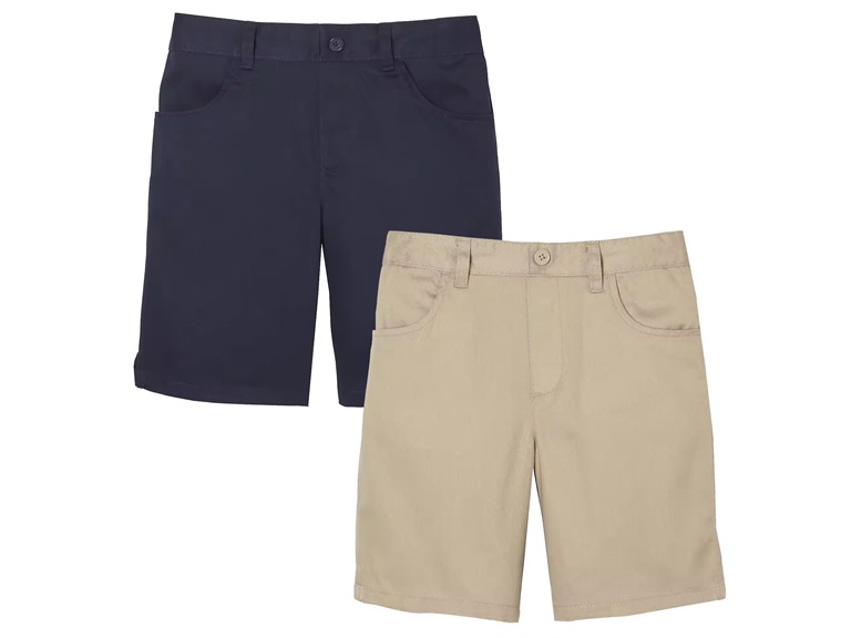 2-Pack Girl's Super Stretch Bermuda Shorts (Sizes, 4-20)