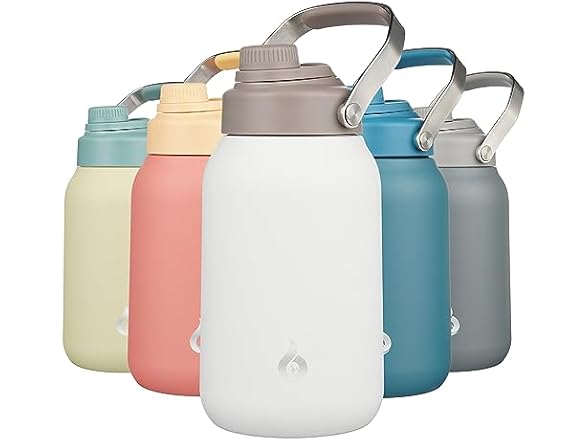 BJPKPK Half Gallon Insulated Water Bottles, 64oz