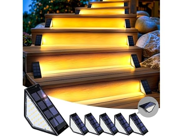 Solar Step Lights, Stair Lights Outdoor