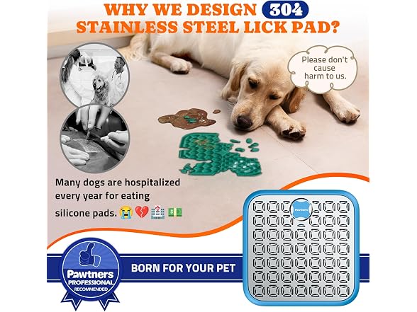 Pawtners Dog Lick Mat 2 Pack Blue Green
