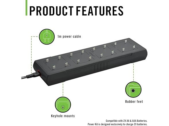 Coast Zithion-X AA Rechargeable Batteries & Charging Station