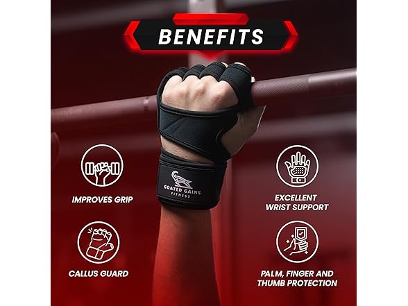 Goated Gains Weight Lifting Gloves (M)