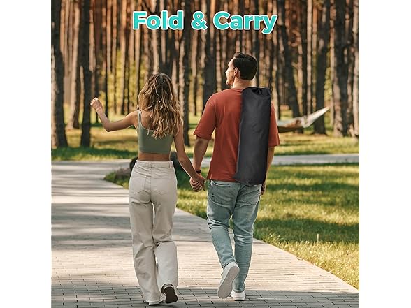 Ainfox Hammock Camping Chair with Footrest, Foldable Portable Rocking Chairs for Adults