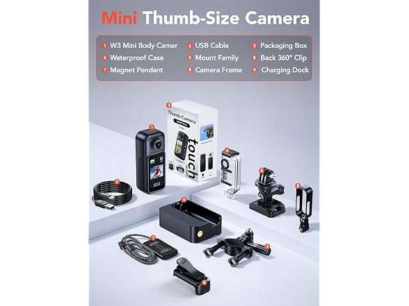 BOBLOV W3 Mini Body Camera 64GB - Gallery 9