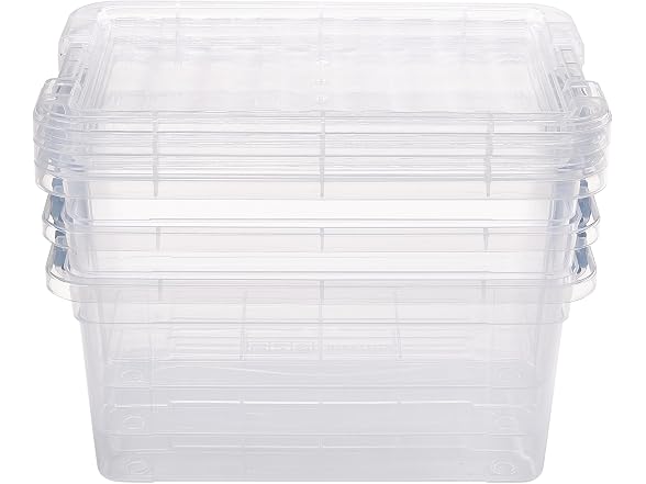Simplify 3 Piece 3.2LT Clear Storage Container Set