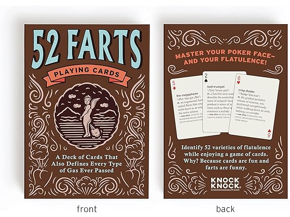 Knock Knock 52 Farts Playing Cards Deck