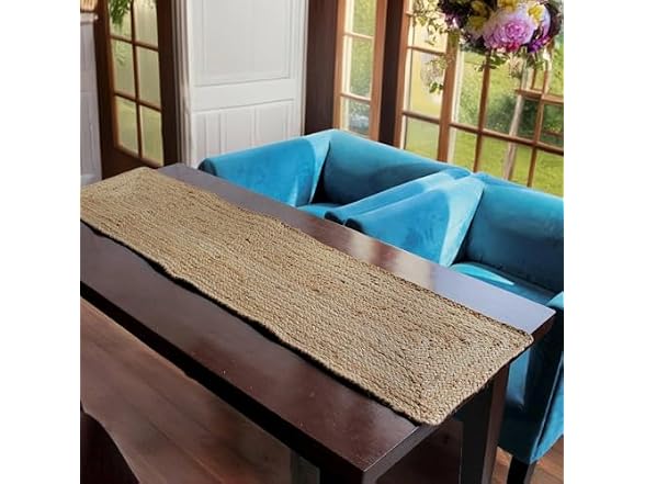 48 In Natural Jute Braided Table Runner