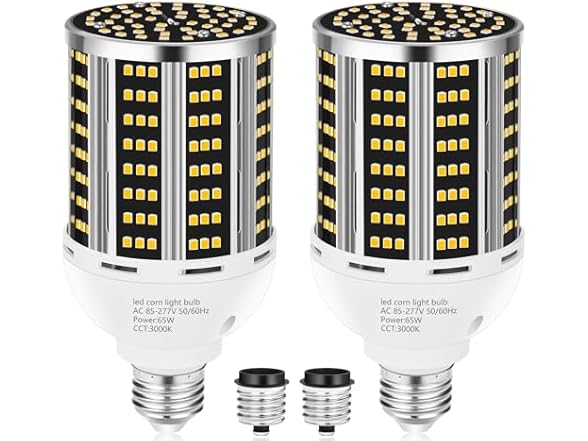 YANYCN 65W LED Corn Light Bulb 2 pack(650W Equ