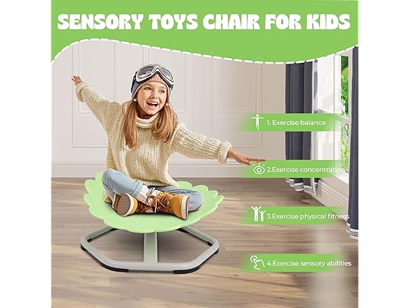 Dollate Sensory Swivel Chair for Kids