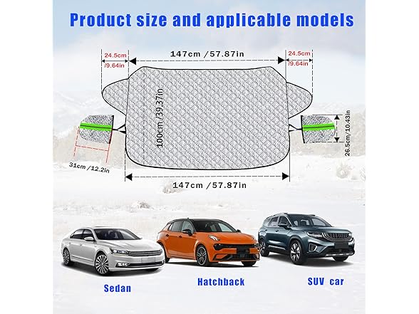 TEMI Car Windshield Cover