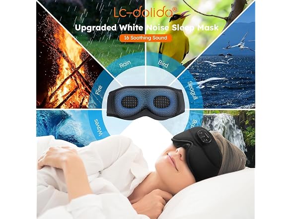 LC-dolida White Noise Sleep Mask