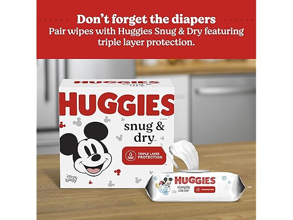 HUGGIES Simply Clean Baby Wipes 704ct