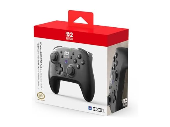 HORI Wireless HORIPAD Turbo for Switch 2 (Black)