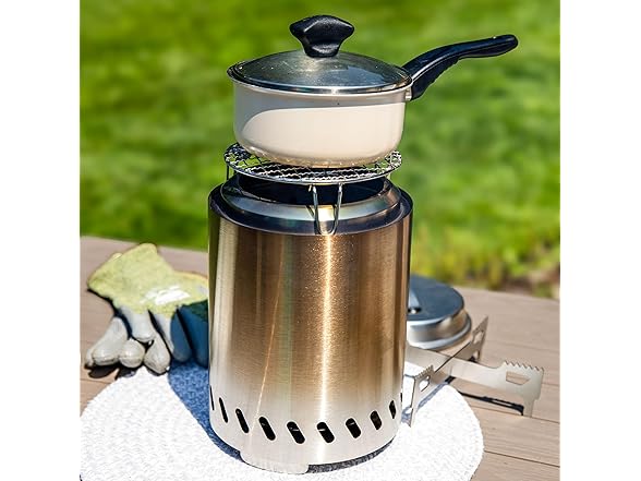 Sunnydaze Decor YK-3221 7in Fire Pit Kit Silver