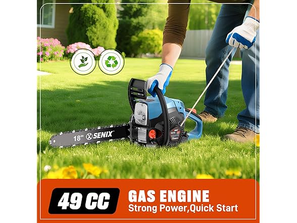 4-Cycle 18" Gas Chainsaw