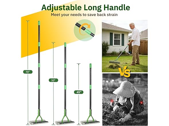 13" Wide Dethatcher Rake