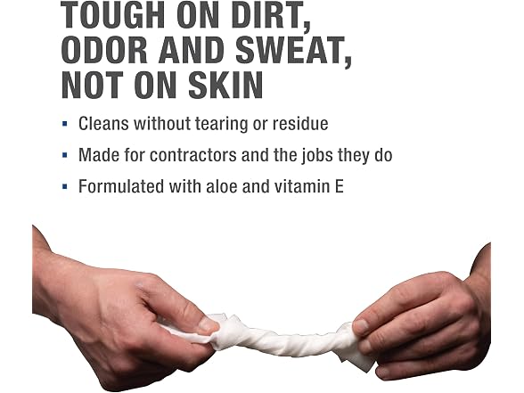 Hercules for Body Jobsite Body Wipes, 30-Pack