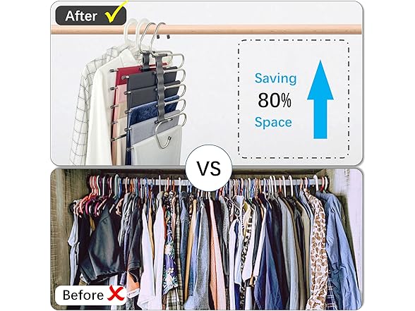 Magic Pants Space Saving Hangers, 2 Pack