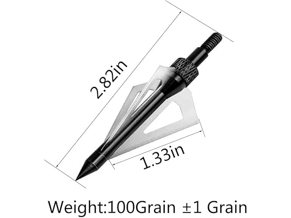 EOOENOON Hunting Broadheads 100 Grain