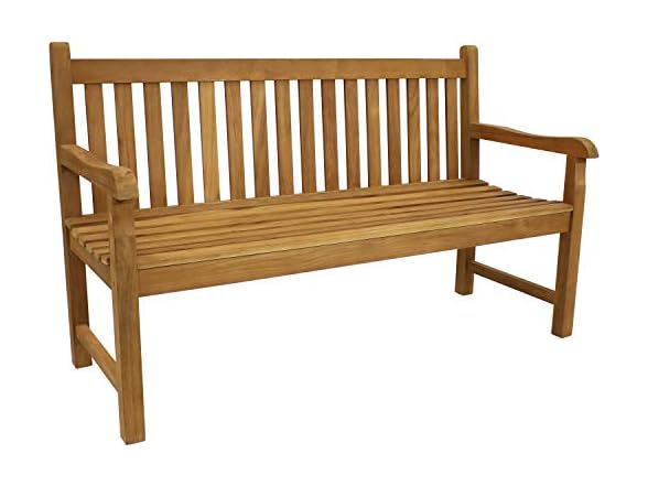 Sunnydaze 2-Person Outdoor Bench - Wood- Mission
