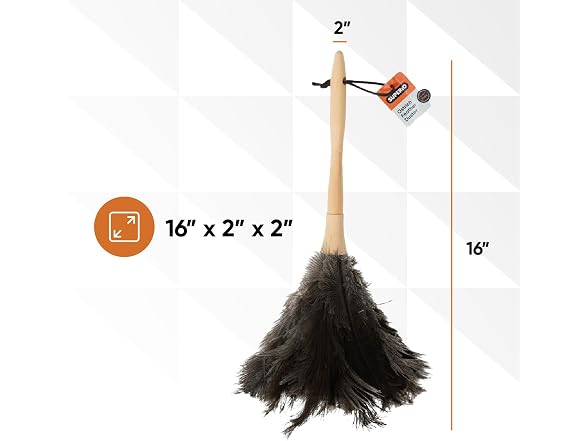Superio Ostrich Feather Duster Fluffy Dust Remover