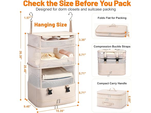 NOBLIGOAL Hanging Closet Organizer