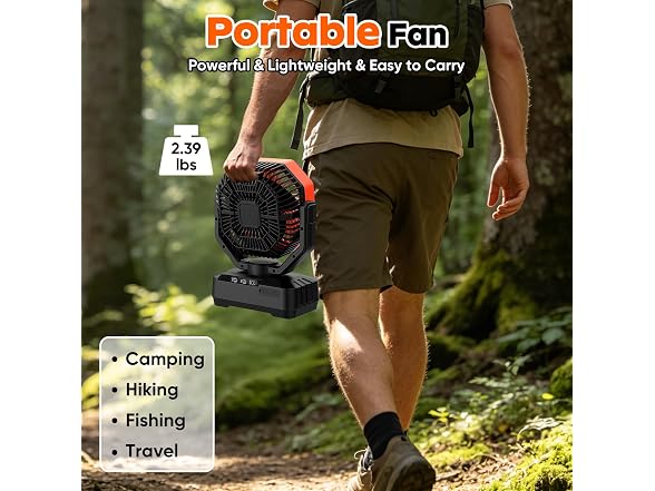 COZII 20000mAh Rechargeable Fan 70H