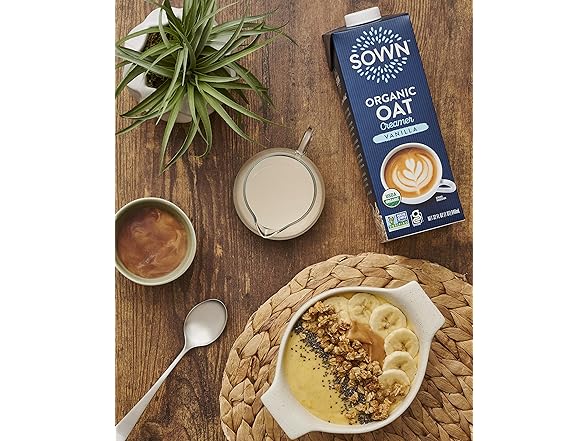 6pk SOWN Organic Oat Creamer Vanilla - Barista