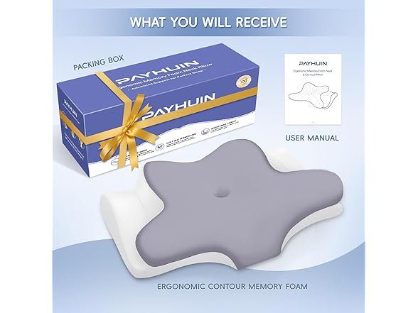 PAYHUIN Cervical Neck Pillow