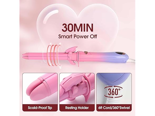 oleydb Automatic 2 in 1 Curler & Straightener